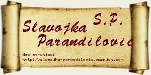 Slavojka Parandilović vizit kartica